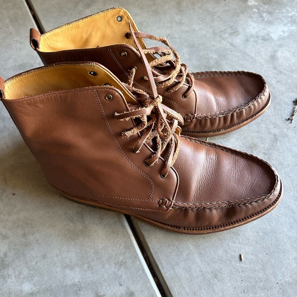 Classic Brown Men's Leather Boots